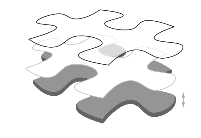 Dicke der Puzzleteile