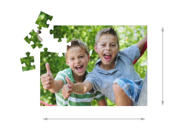 Gelegte Größe Fotopuzzle 48 Teile