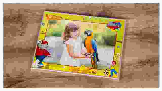 Passender Rahmen für Benjamin-Blümchen-Puzzles