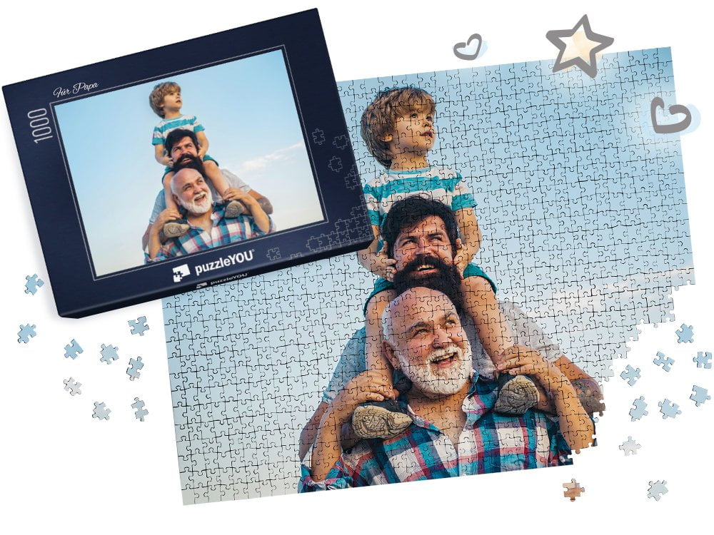 Besonders und kreativ: Ein liebevolles Fotopuzzle zum Vatertag