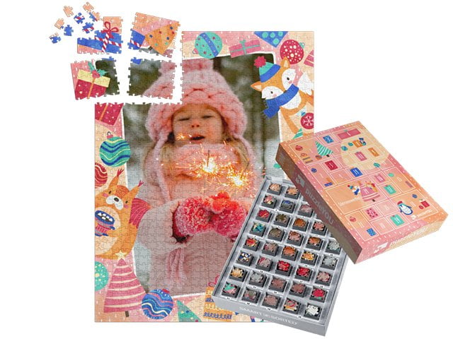 Puzzle-Adventskalender – Schachtel ohne Motiv
