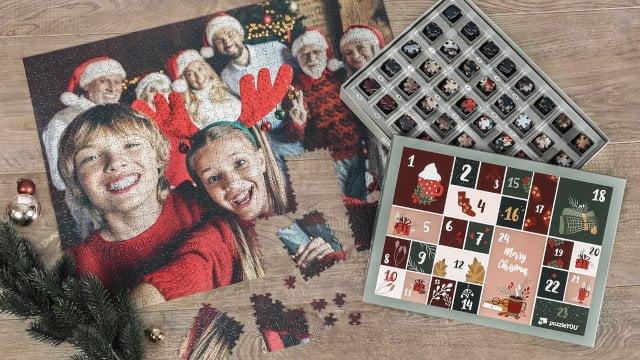 Puzzle-Adventskalender für Kinder mit eigenen Fotos