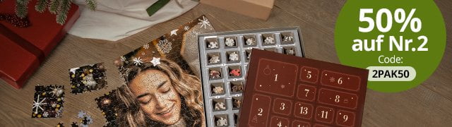 50% auf den zweiten Puzzle-Adventskalender