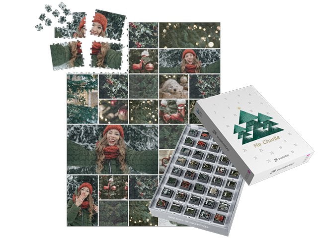 Puzzle-Adventskalender - Schachtelmotiv Tannengeflüster