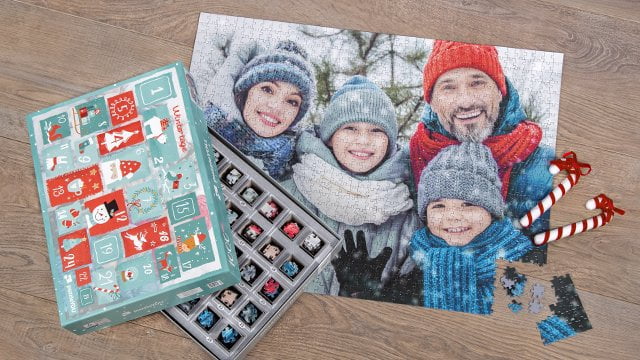 Puzzle-Adventskalender für Kinder mit eigenen Fotos