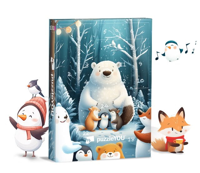 Puzzle-Adventskalender für Kinder