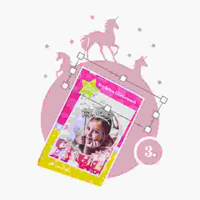 Einhorn-Kinderpuzzle gestalten - Schritt 3