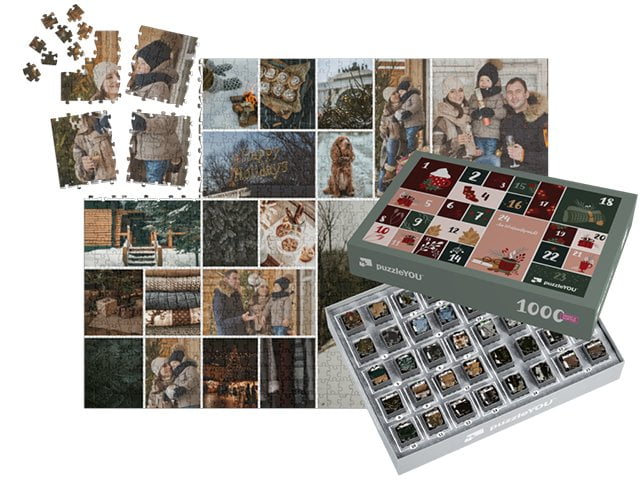 Puzzle-Adventskalender – Schachtel ohne Motiv