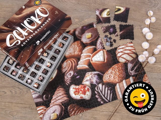 Schoko-Adventskalender mit 0 Kalorien