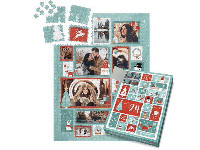 Puzzle-Adventskalender gestalten