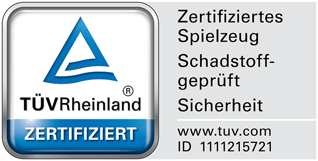 Tüv-Siegel für Puzzles mit 48, 100, 200 und 500 Teilen