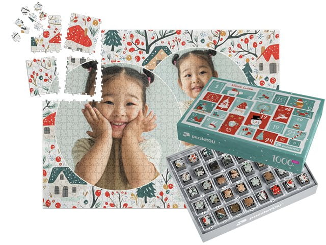 Puzzle-Adventskalender – Schachtel ohne Motiv