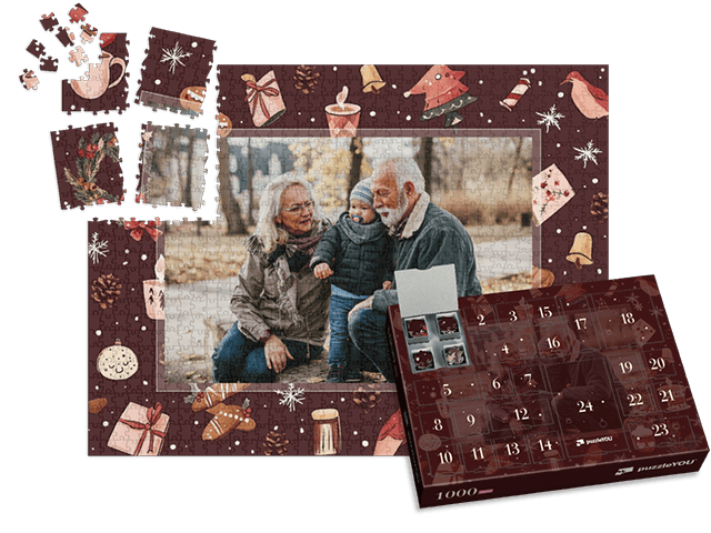 Puzzle-Adventskalender gestalten