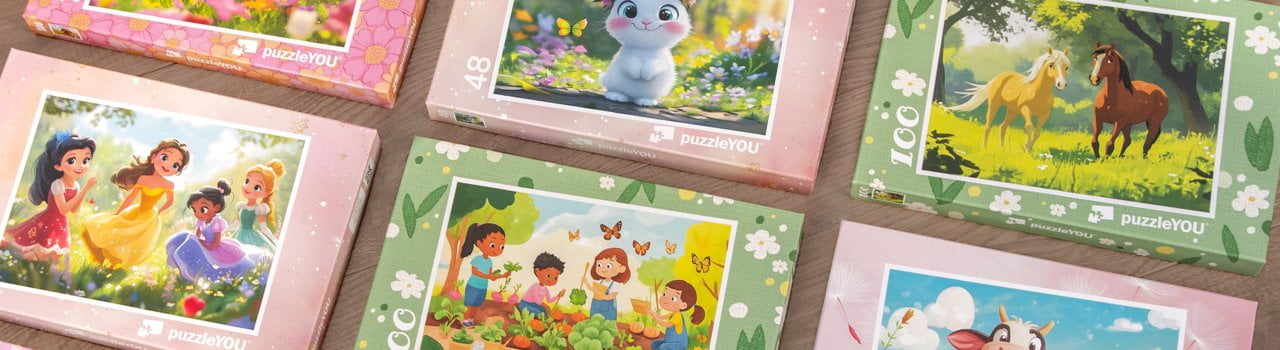 Puzzle-Motive für Groß und Klein mit auswählbarer Puzzle-Teilezahl
