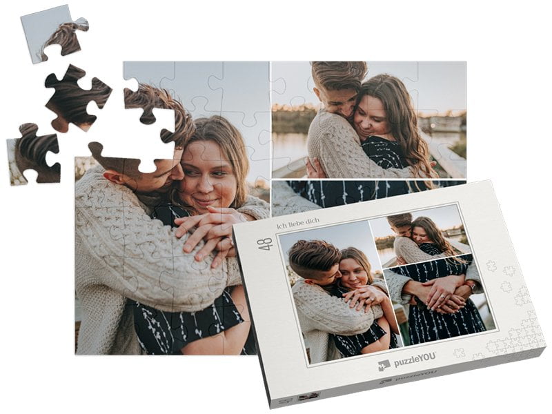 Fotopuzzle-Collage mit 48 Teilen