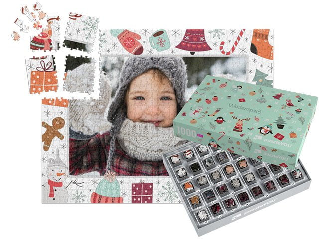 Puzzle-Adventskalender – Schachtel ohne Motiv